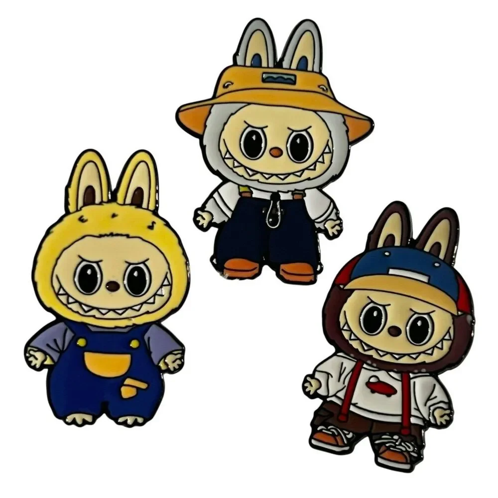 Labubu Dressed Up in Overalls Enamel Pin